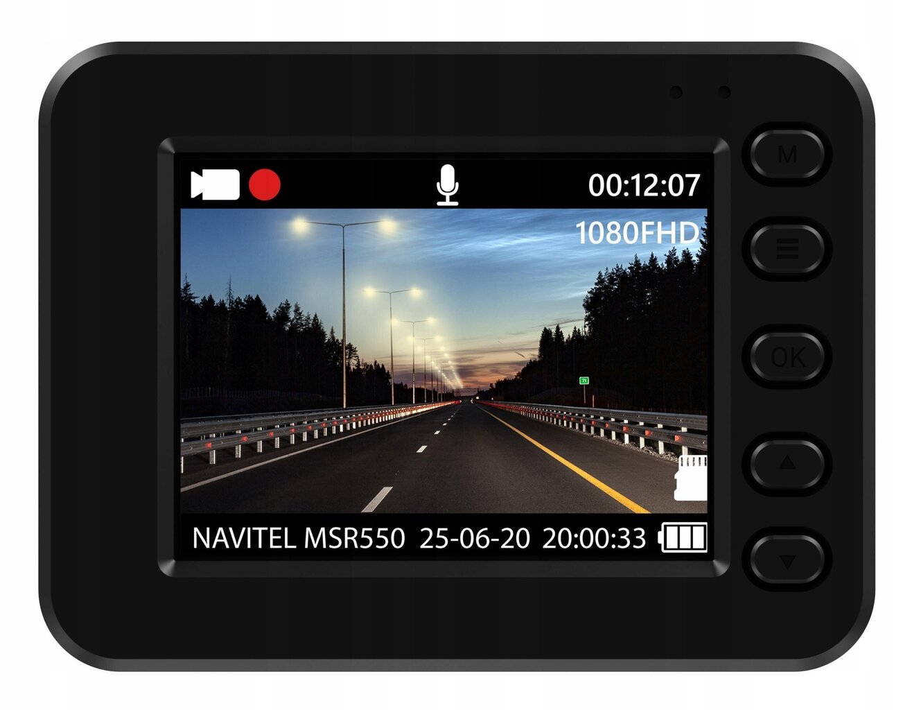 Navitel MSR550 NV DVR, Must hind ja info | Pardakaamerad ja auto videokaamerad | hansapost.ee