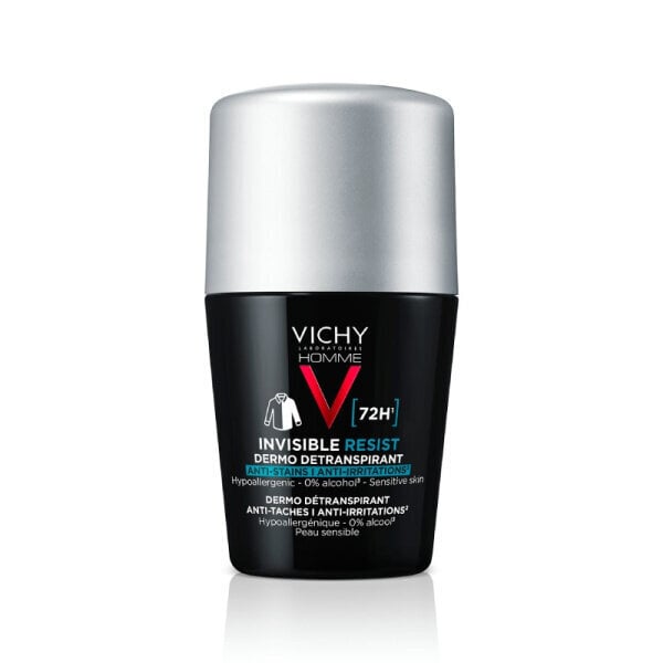 Antiperspirant meestele Vichy Invisible roll-on 72 h, 50ml цена и информация | Deodorandid | hansapost.ee