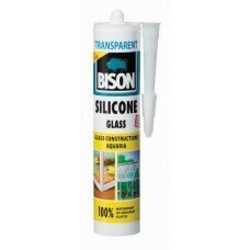 Bison silikoon klaasile läbipaistev 310ml hind ja info | Ehitusvahud ja silikoonid | hansapost.ee