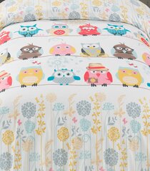 Laste voodipesukomplekt Owl 140x200, 2-osaline hind ja info | Laste voodipesu | hansapost.ee