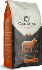 Canagan Grass-Fed Lamb для средних и крупных пород с ягнятиной, 6 кг цена и информация | Сухой корм для собак | hansapost.ee