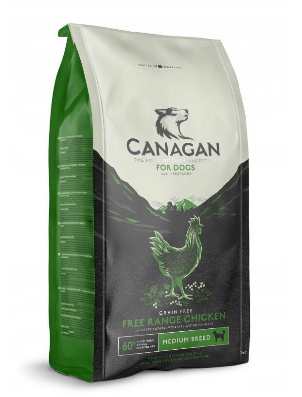 Canagan Dog Free-Range Chicken koos linnulihaga, 12 kg hind ja info | Koerte kuivtoit ja krõbinad | hansapost.ee