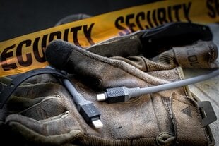 Tactical Fat Man Cable USB-A|Lightning 1m Grey цена и информация | Tactical Бытовая техника и электроника | hansapost.ee