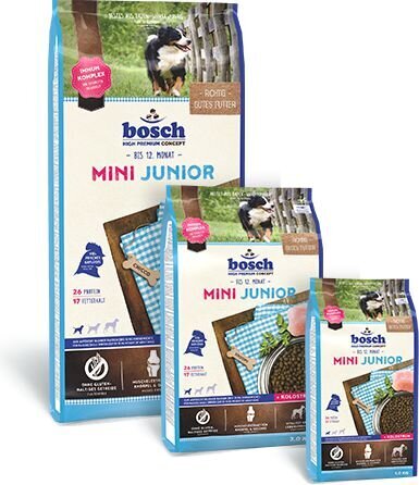 Bosch Tiernahrung Junior Mini koos linnulihaga, 15 kg hind ja info | Koerte kuivtoit ja krõbinad | hansapost.ee