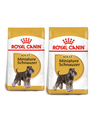 Royal Canin Miniature Schnauzer täiskasvanud kääbusšnautseri koertele, 2x7,5 kg hind ja info | Koerte kuivtoit ja krõbinad | hansapost.ee