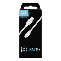 OBAL:ME Simple USB-A|USB-C Cable 1m белый цена и информация | Borofone 43757-uniw | hansapost.ee