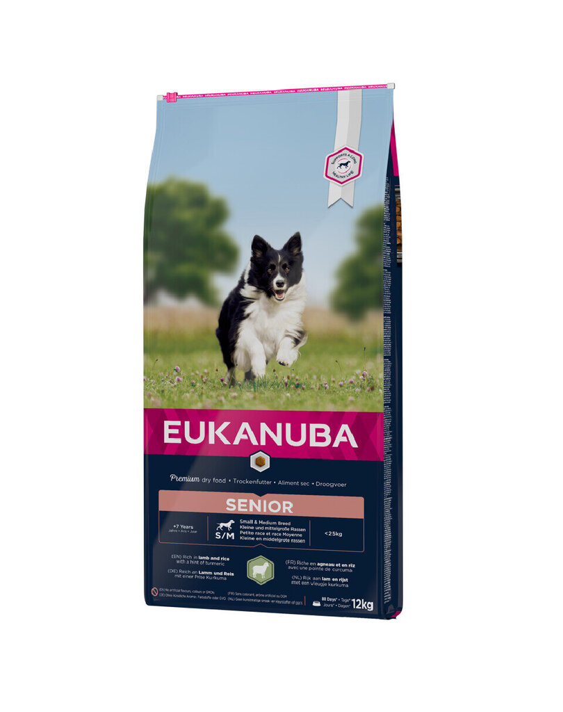 Eukanuba Senior All Breeds Lamb & Rice, 24 kg hind ja info | Koerte kuivtoit ja krõbinad | hansapost.ee