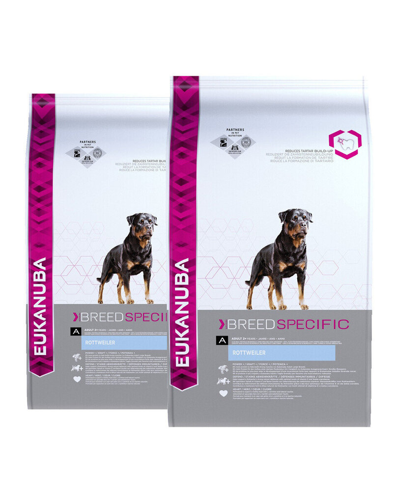 Eukanuba Adult Breed Specific Rottweiler, 24 kg цена и информация | Koerte kuivtoit ja krõbinad | hansapost.ee