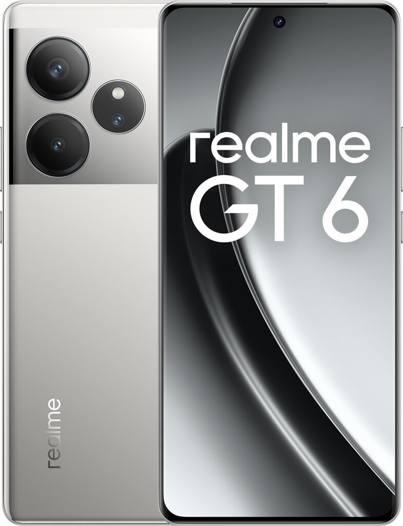 Realme GT 6, 12GB/256GB, Fluid Silver hind ja info | Telefonid | hansapost.ee