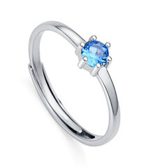 Viceroy Charming silver ring with blue zircon Clasica 9115A01 цена и информация | Кольцо | hansapost.ee