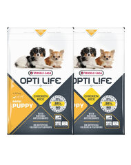 Versele-Laga Opti Life väikest ja kääbustõugu kutsikatele koos kodulindudega, 2x7,5 kg price and information | Dry dog food and crisps | hansapost.ee