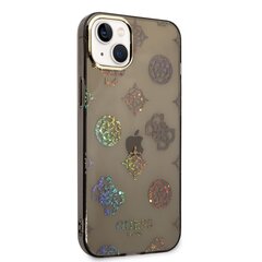 Guess PC/TPU Peony Glitter Case for iPhone 14 Plus Black цена и информация | Чехлы для телефонов | hansapost.ee