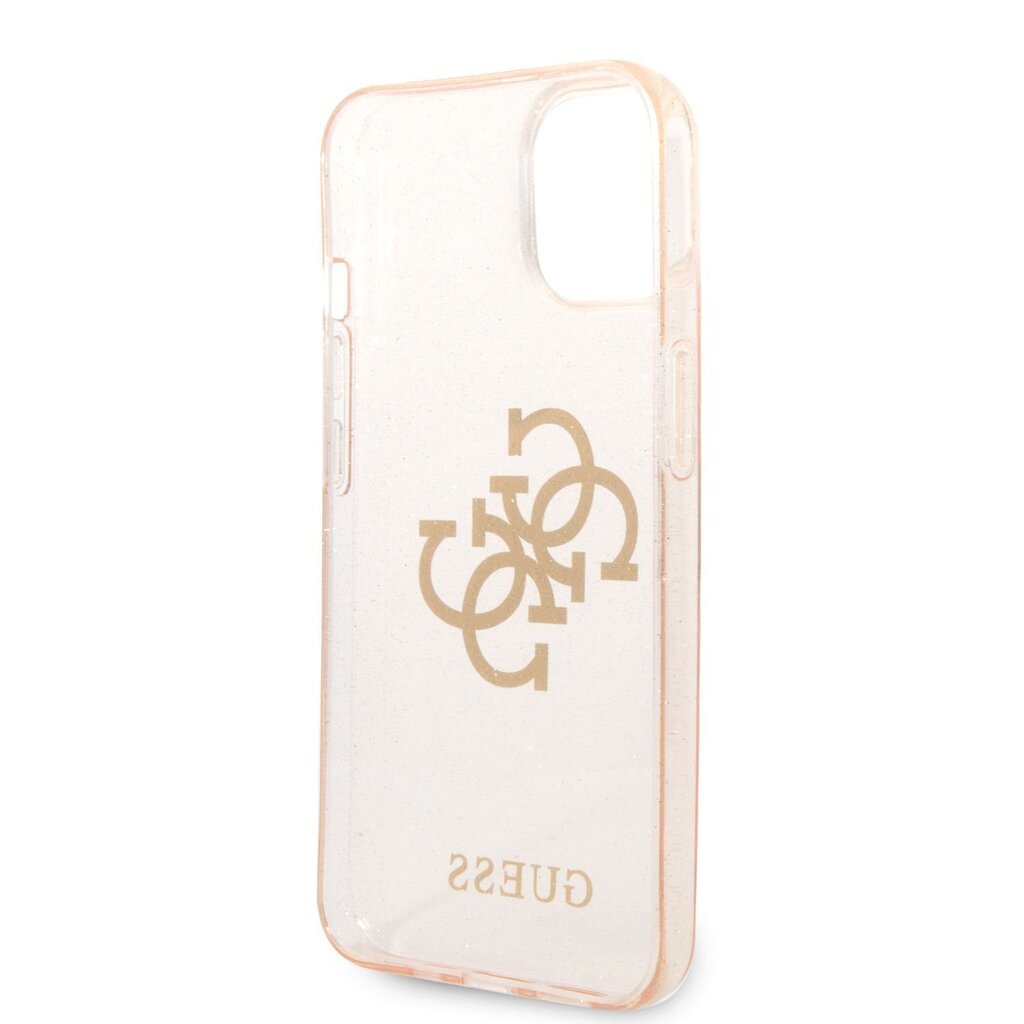 Guess TPU Big 4G Full Glitter Case for iPhone 14 Plus Gold цена и информация | Telefonide kaitsekaaned ja -ümbrised | hansapost.ee