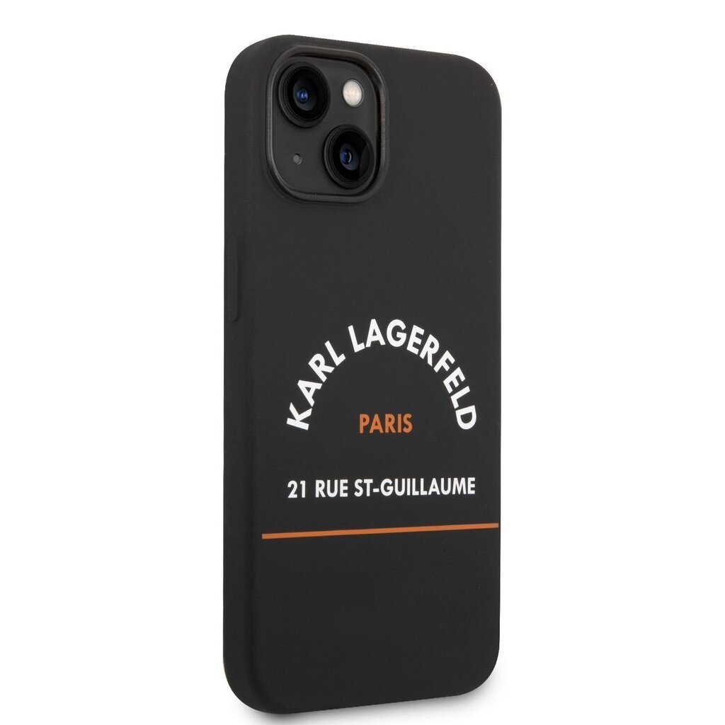 Karl Lagerfeld Rue St Gullaume Case for iPhone 14 Plus Black hind ja info | Telefonide kaitsekaaned ja -ümbrised | hansapost.ee