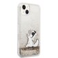 Karl Lagerfeld Liquid Glitter Choupette Eat Case for iPhone 14 Plus Gold hind ja info | Telefonide kaitsekaaned ja -ümbrised | hansapost.ee