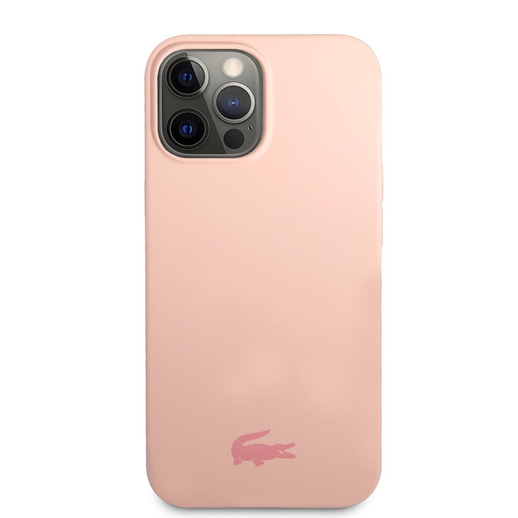 Lacoste Liquid Silicone Glossy Printing Logo Case for iPhone 13 Pro Pink hind ja info | Telefonide kaitsekaaned ja -ümbrised | hansapost.ee