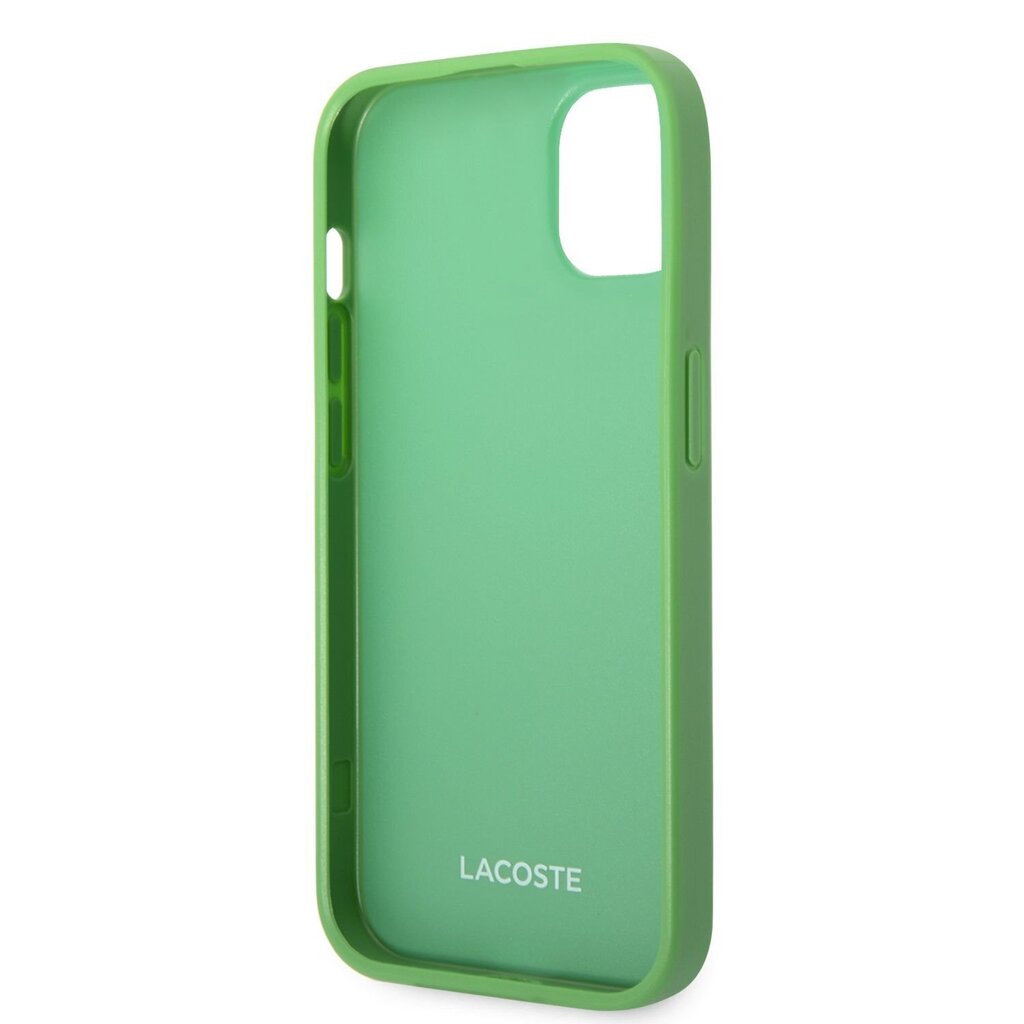 Lacoste Iconic Petit Pique Logo Case for iPhone 14 Plus Green цена и информация | Telefonide kaitsekaaned ja -ümbrised | hansapost.ee