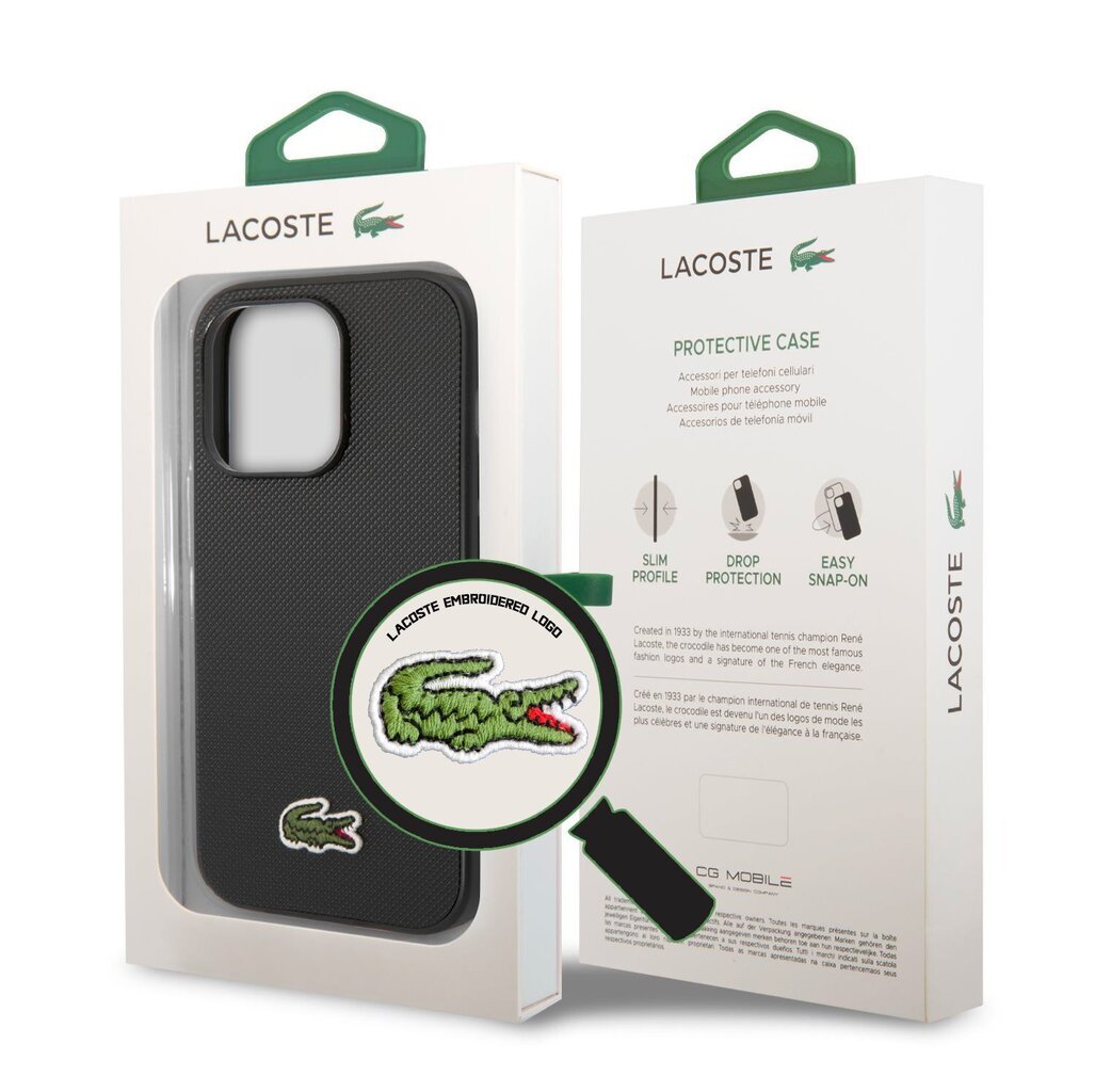 Lacoste Iconic Petit Pique Logo Case for iPhone 14 Plus Green hind ja info | Telefonide kaitsekaaned ja -ümbrised | hansapost.ee