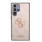 Telefoniümbris Guess PU 4G Metal Logo - Samsung Galaxy S23 Ultra, roosa цена и информация | Telefonide kaitsekaaned ja -ümbrised | hansapost.ee