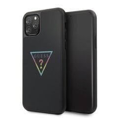 Guess GUHCN58TRMLBK iPhone 11 Pro czarny|black hard case Triangle Glitter цена и информация | Чехлы для телефонов | hansapost.ee