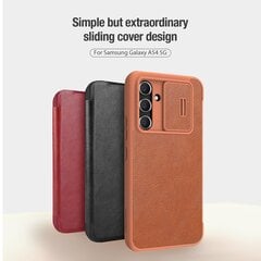 Nillkin Qin Book PRO Case for Samsung Galaxy A54 5G Red цена и информация | Чехлы для телефонов | hansapost.ee