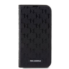 Karl Lagerfeld PU Saffiano Monogram Book Case for iPhone 13 Pro Max Black цена и информация | Чехлы для телефонов | hansapost.ee