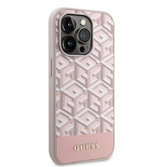 Guess PU G Cube MagSafe Compatible Case for iPhone 13 Pro Pink цена и информация | Чехлы для телефонов | hansapost.ee