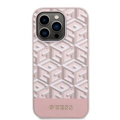 Guess PU G Cube MagSafe Compatible Case for iPhone 13 Pro Pink цена и информация | Чехлы для телефонов | hansapost.ee