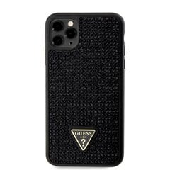 Guess Rhinestones Triangle Metal Logo Case iPhone 11 Pro Max Black цена и информация | Чехлы для телефонов | hansapost.ee