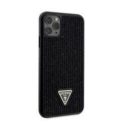 Guess Rhinestones Triangle Metal Logo Case iPhone 11 Pro Max Black цена и информация | Чехлы для телефонов | hansapost.ee