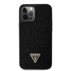 Guess Rhinestones Triangle Metal Logo Case for iPhone 12 Pro Max Black цена и информация | Чехлы для телефонов | hansapost.ee