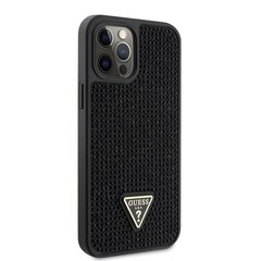 Guess Rhinestones Triangle Metal Logo Case for iPhone 12 Pro Max Black цена и информация | Чехлы для телефонов | hansapost.ee