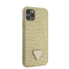 Guess Rhinestones Triangle Metal Logo Case for iPhone 11 Pro Gold цена и информация | Чехлы для телефонов | hansapost.ee