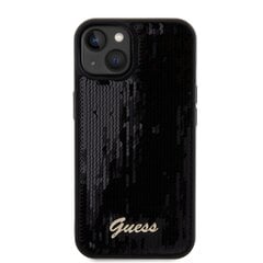 Guess Sequin Script Logo Case for iPhone 13 Black цена и информация | Чехлы для телефонов | hansapost.ee