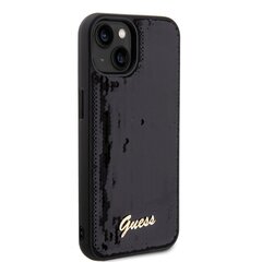 Guess Sequin Script Logo Case for iPhone 13 Black цена и информация | Чехлы для телефонов | hansapost.ee