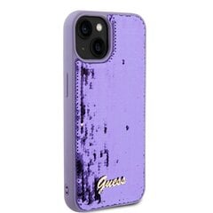 Guess Sequin Script Logo Case for iPhone 13 Purple цена и информация | Чехлы для телефонов | hansapost.ee