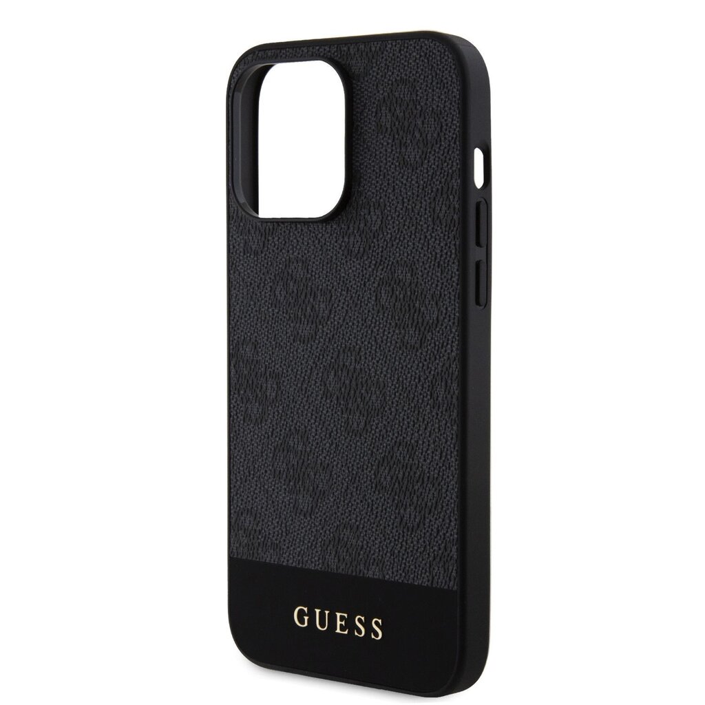 CG Mobile Guess PU 4G Stripe MagSafe Case GUHMP15LG4GLGR цена и информация | Telefonide kaitsekaaned ja -ümbrised | hansapost.ee