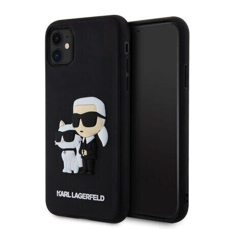 CG Mobile Karl Lagerfeld 3D Rubber Karl and Choupette Case KLHCP12M3DRKCNK hind ja info | Telefonide kaitsekaaned ja -ümbrised | hansapost.ee