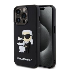 Karl Lagerfeld 3D Rubber Karl and Choupette Case for iPhone 13 Pro Black цена и информация | Чехлы для телефонов | hansapost.ee