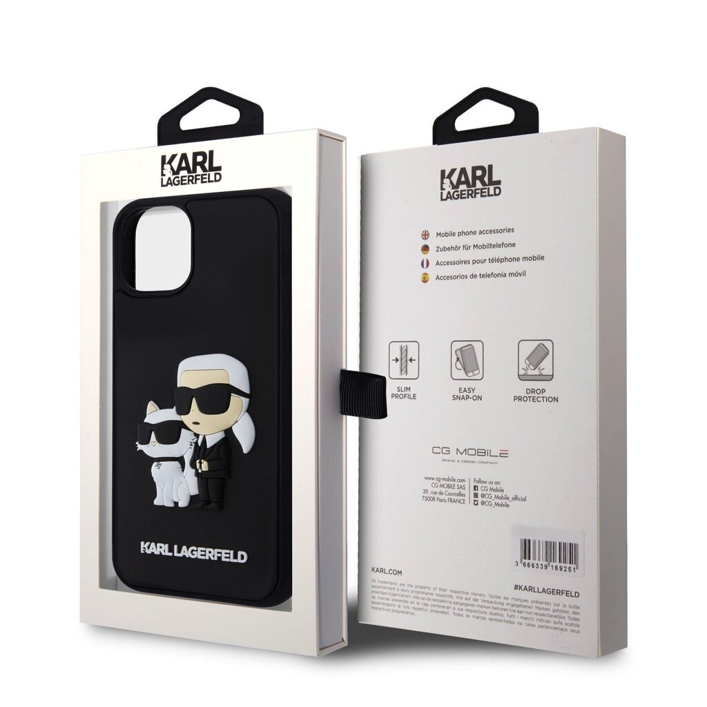 CG Mobile Karl Lagerfeld 3D Case KLHCP15M3DRKCNK hind ja info | Telefonide kaitsekaaned ja -ümbrised | hansapost.ee