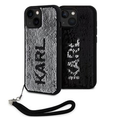 Karl Lagerfeld Sequins Reversible Case for iPhone 15 Black|Silver цена и информация | Чехлы для телефонов | hansapost.ee