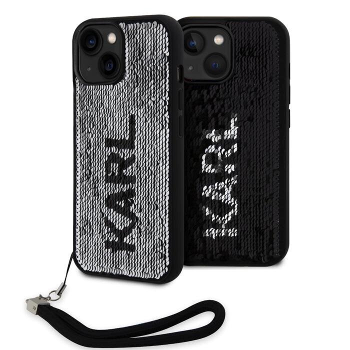 CG Mobile Karl Lagerfeld Sequins Reversible Case KLHCP15XPSQRKS цена и информация | Telefonide kaitsekaaned ja -ümbrised | hansapost.ee