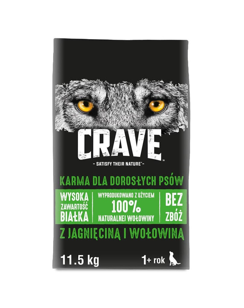 Crave koos veiselihaga, 11,5 kg цена и информация | Koerte kuivtoit ja krõbinad | hansapost.ee