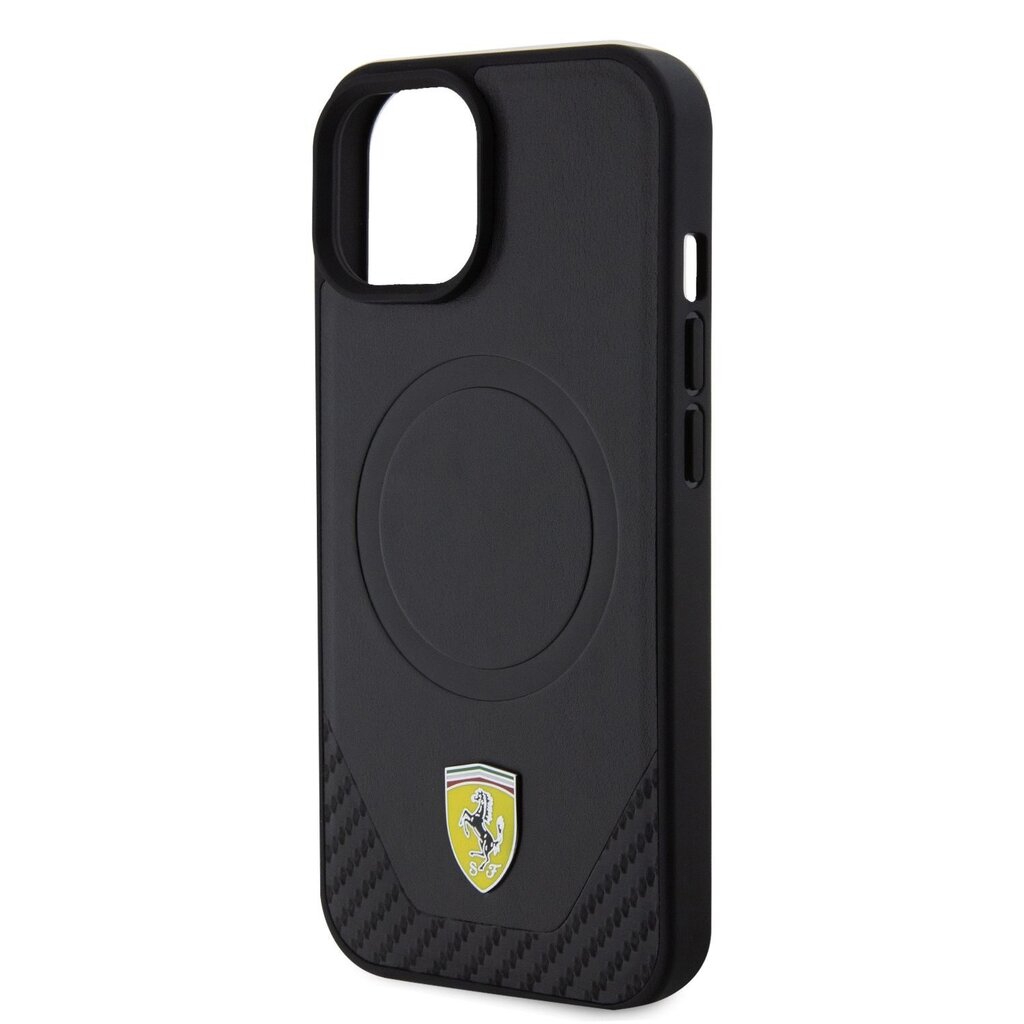 Ferrari PU Leather Bottom Carbon Mag hind ja info | Telefonide kaitsekaaned ja -ümbrised | hansapost.ee