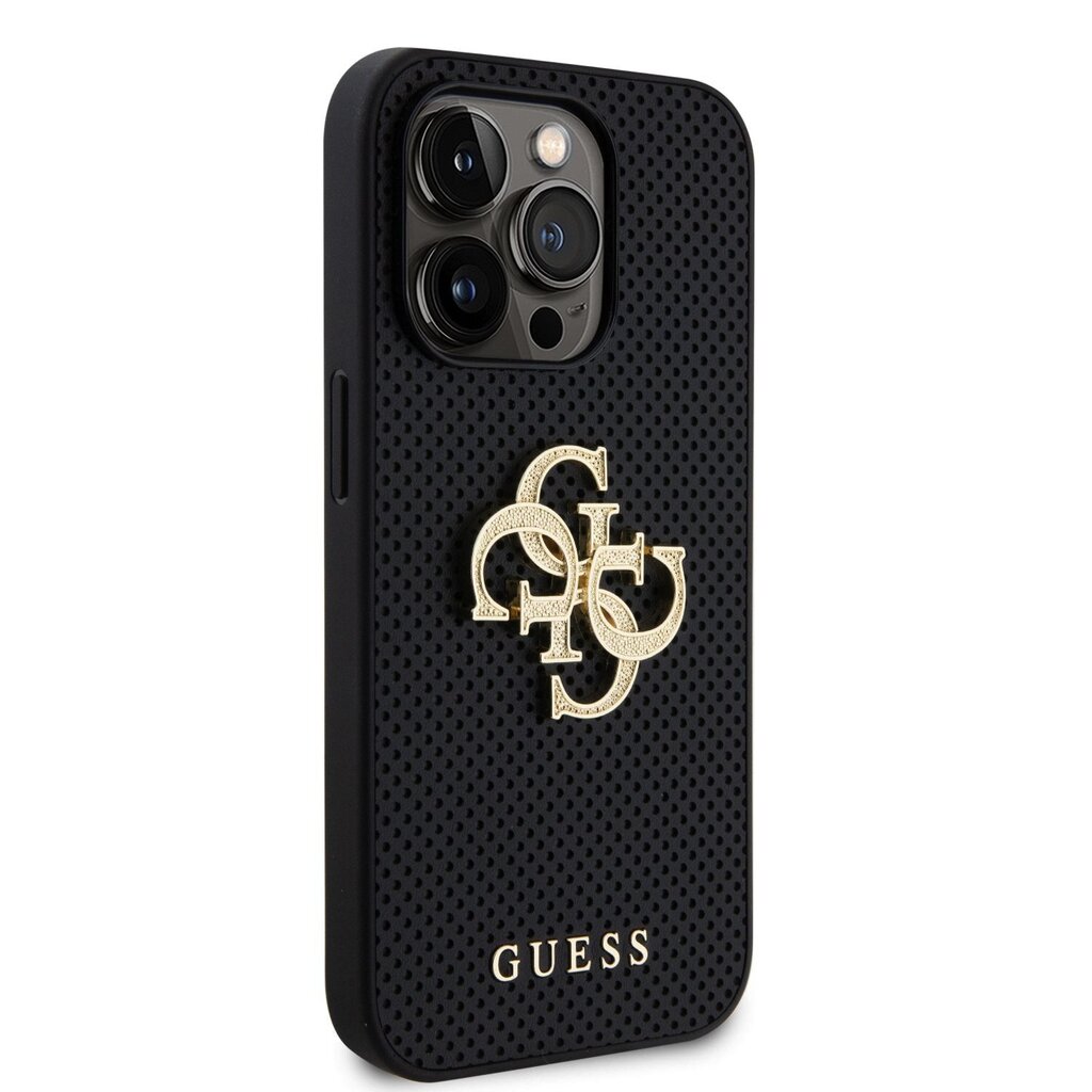 Guess PU Perforated 4G Glitter Metal Logo Case цена и информация | Telefonide kaitsekaaned ja -ümbrised | hansapost.ee