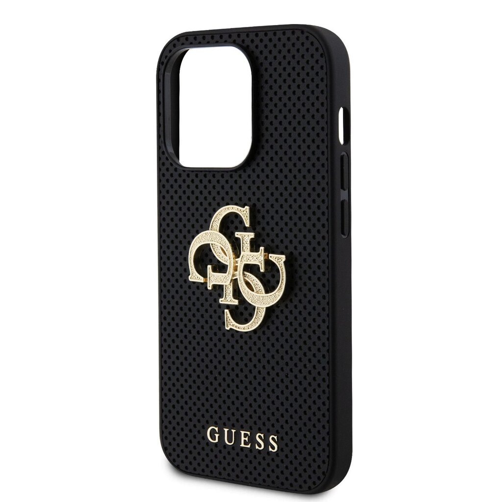 Guess PU Perforated 4G Glitter Metal Logo Case цена и информация | Telefonide kaitsekaaned ja -ümbrised | hansapost.ee