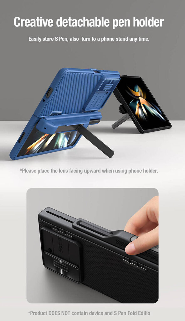 Nillkin CamShield Fold Slot+Stand Hard Case цена и информация | Telefonide kaitsekaaned ja -ümbrised | hansapost.ee