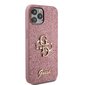 Guess PU Fixed Glitter 4G Metal Logo Case цена и информация | Telefonide kaitsekaaned ja -ümbrised | hansapost.ee