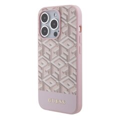 Guess PU G Cube MagSafe Case for iPhone 15 Pro Max Pink цена и информация | Чехлы для телефонов | hansapost.ee