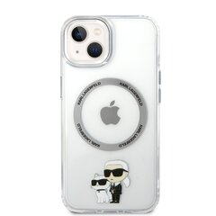 Karl Lagerfeld IML Karl and Choupette NFT MagSafe Case for iPhone 15 Transparent цена и информация | Чехлы для телефонов | hansapost.ee